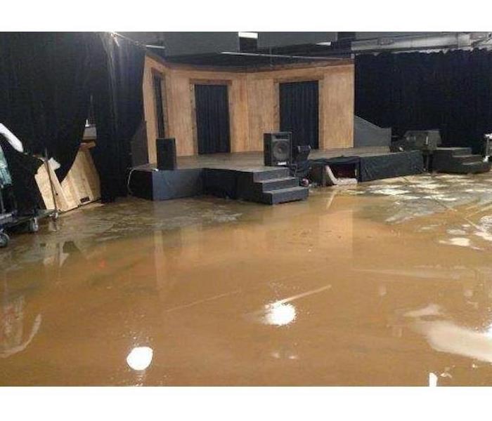 Flooding inside Commercial Building