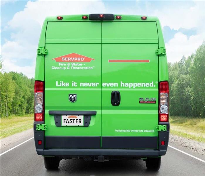 SERVPRO Truck Driving on road